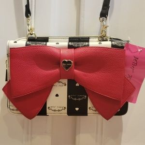 Betsey Johnson Wallet Crossbody purse